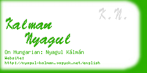 kalman nyagul business card